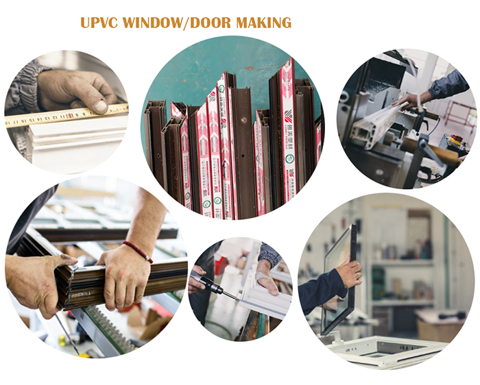 66mm PVC inward door sash profile