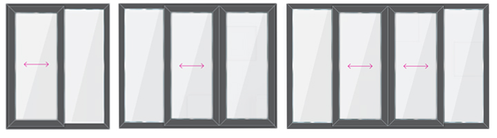 Space-Saving Sliding Glass Doors for Backyard/Patio/Deck