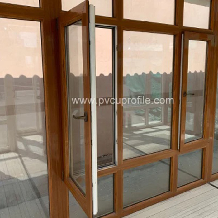 Insulating Glass Bathroom Doors UPVC Windows Prices Ventanas PVC