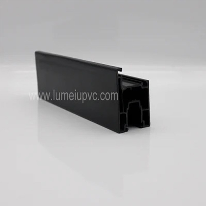 Black Black Double Layer Co-extrusion High Uv Resisstance Pvc Upvc Profiles
