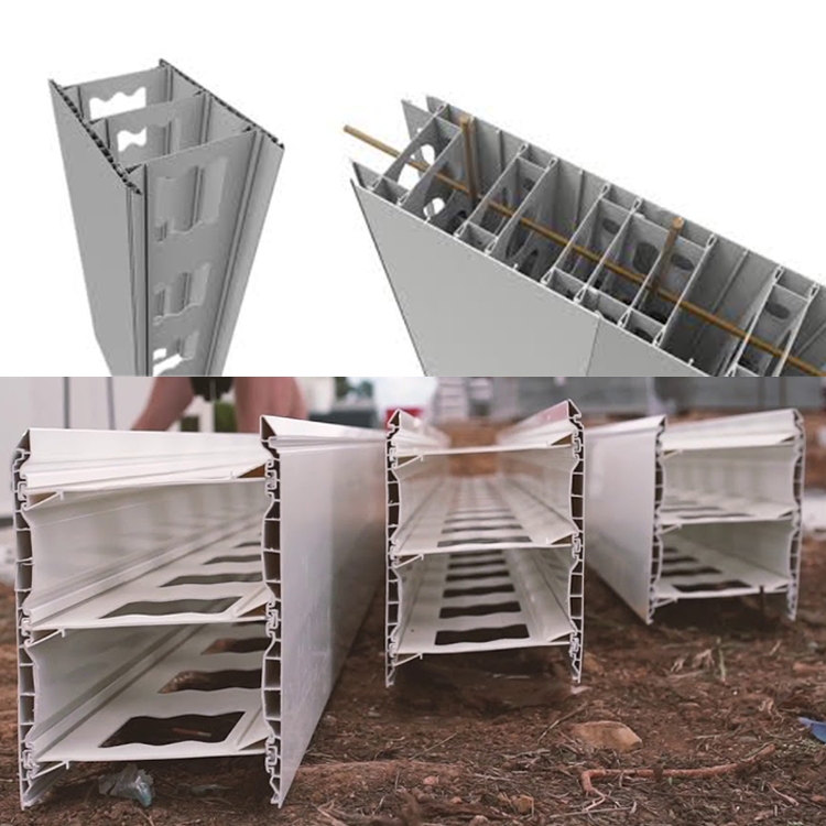 PVC Profiles for Permanent Formwork Systems SIP in PVC Profiles Verson