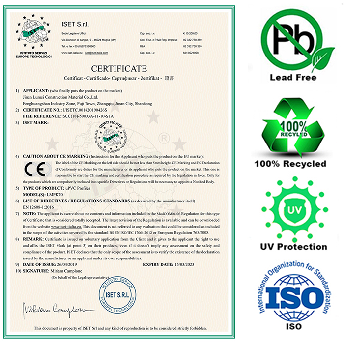 Ivory White UPVC Window Door Plastic PVC Profile