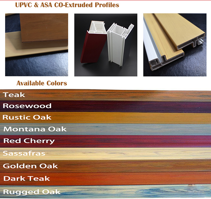 Co-Extrusion ASA UPVC Windows Profiles