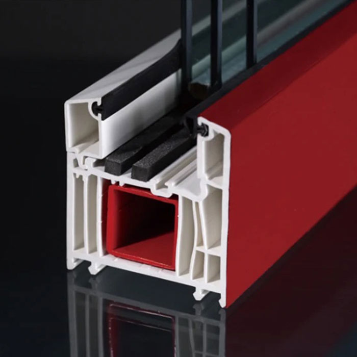 PVC Awing Window Profiles with Laminated Film Coated
