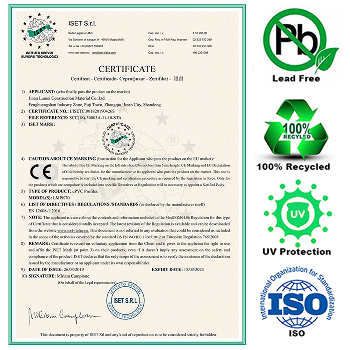 UPVC Profiles for Windows with Ce Certification(2)