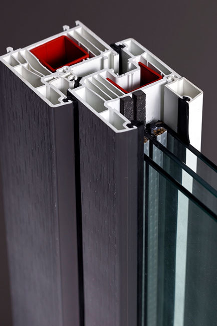 Aluminum Coated UPVC Windows profile