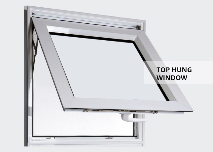 What is the feature of top hung windows