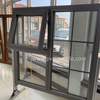 Aluminum Clad uPVC Window and Door Six charmbers and triple sealing aluminum clad uPVC window Germany Technology