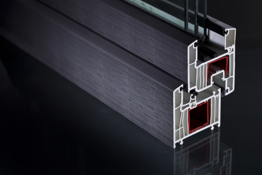 Aluminum Coated UPVC Windows profile