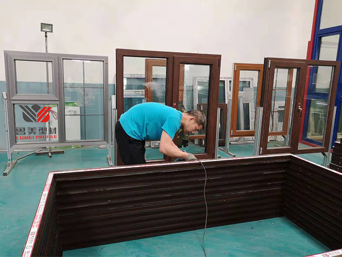 Sound Insulation Swing out Windows pvc Window Frame Profiles