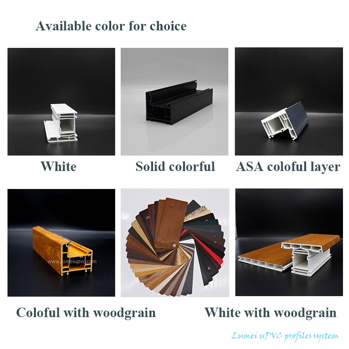 Customized UPVC Profiles PVC Window PVC Door
