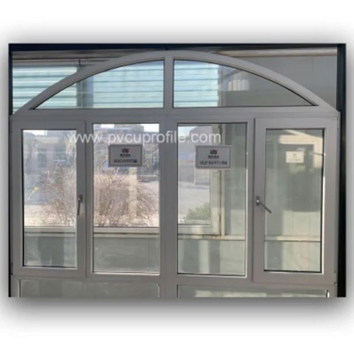 Grey Cheap UPVC Door Glass Double Glazed Windows Cost