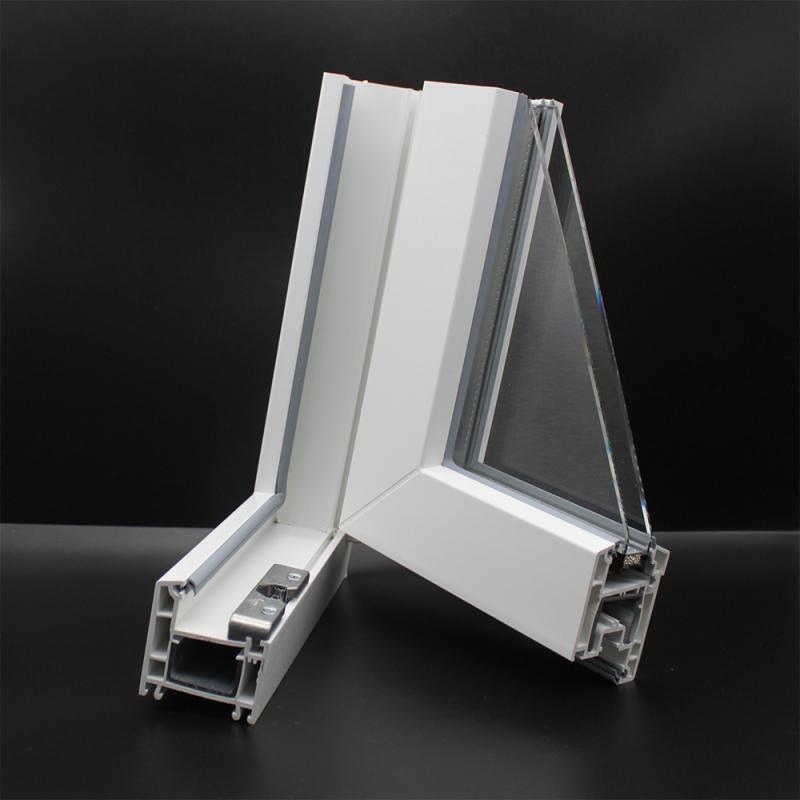 What is the main structure of plastic steel windows?