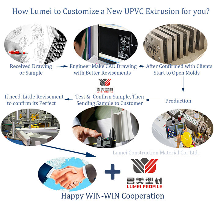  PVC Window and Door Profile Extruded in China