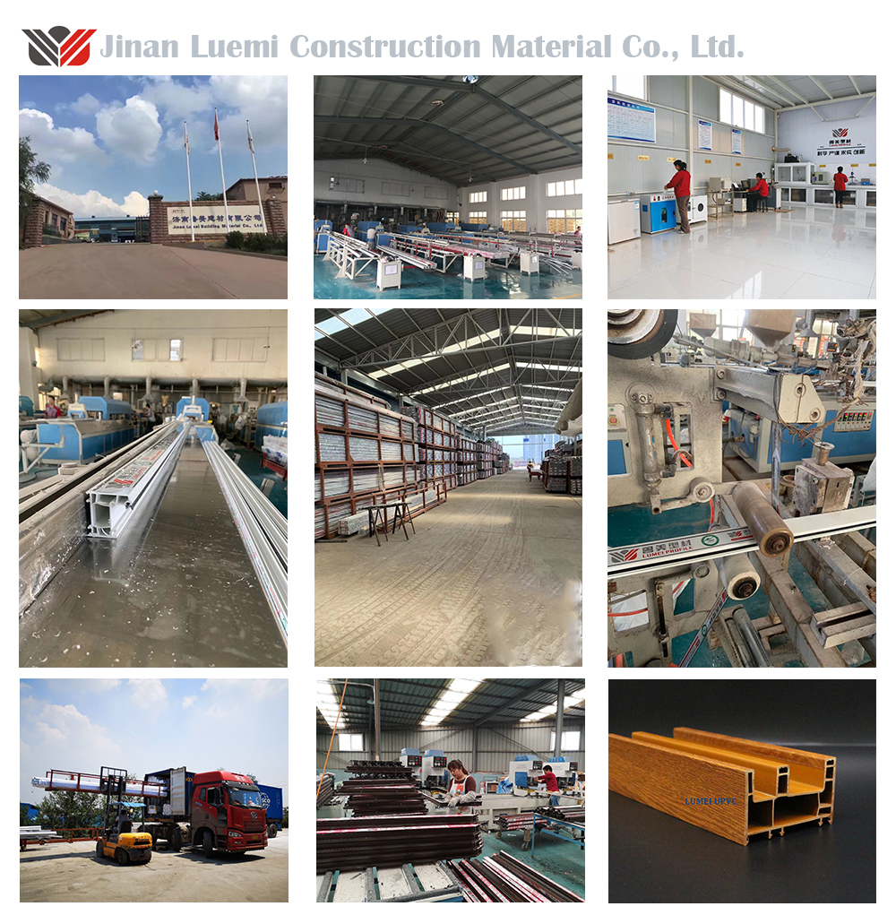 uPVC Profiles with woodgrain factory