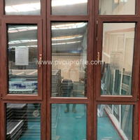 Insulating Glass Bathroom Doors UPVC Windows Prices Ventanas PVC