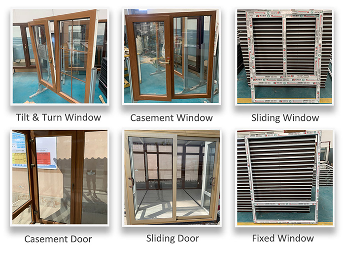 Glazed UPVC Profiles for Windows Ce certificate Triple Glazed PVC Windows