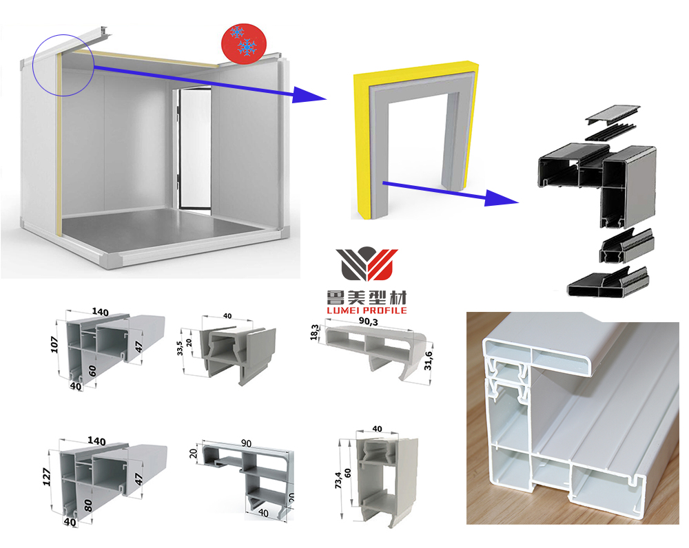 Cold store room Door PVC Profiles