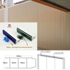 Plastic Panel PVC Formwork Profiles for Permanent Concrete