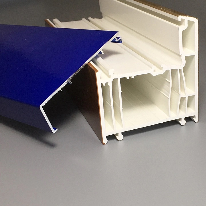 uPVC Awing Window Profiles with Laminated film coated