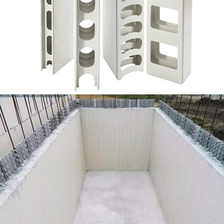 PVC Stay in One Place Formwork Profiles for Concrete Wall