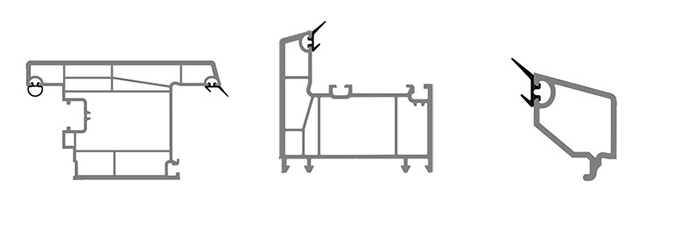 Casement UPVC Window Door Frame and Sash Profiles Series
