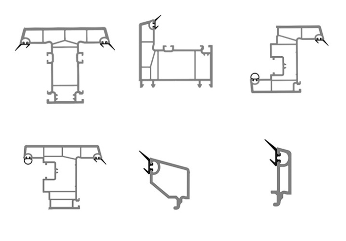 UV Resistance UPVC Profiles for Casement PVC Window and Door