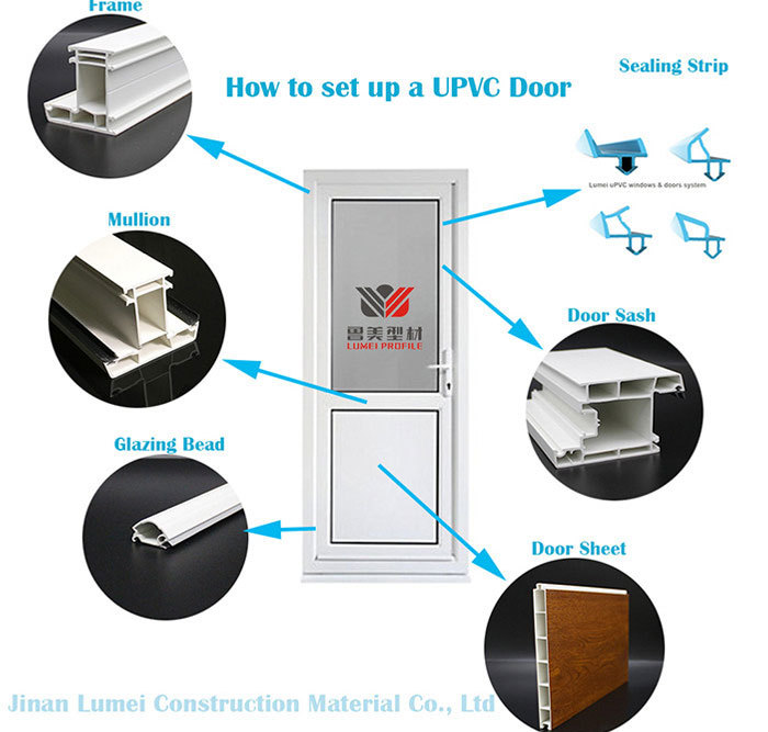  PVC Window and Door Profile Extruded in China