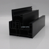 Black uPVC Profiles Frame and Sash with Sliding Three Track