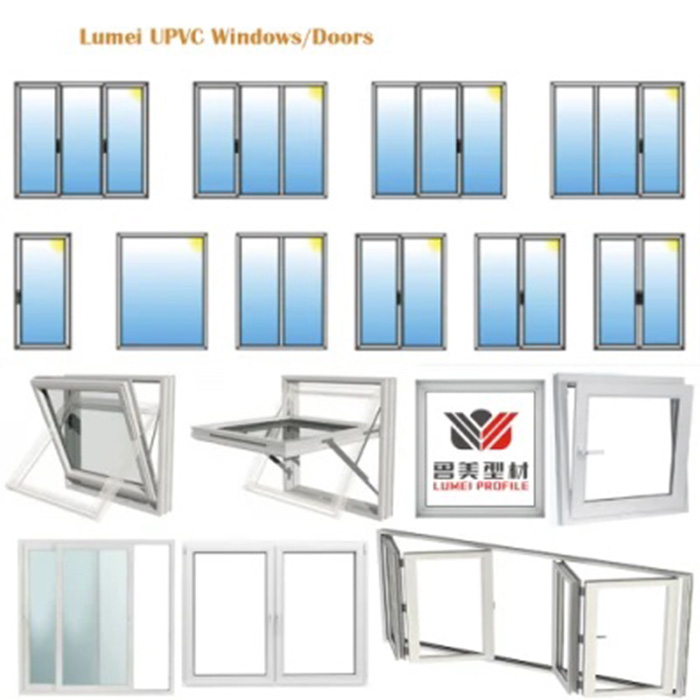 UPVC Window Frame Profiles PVC Window Profile