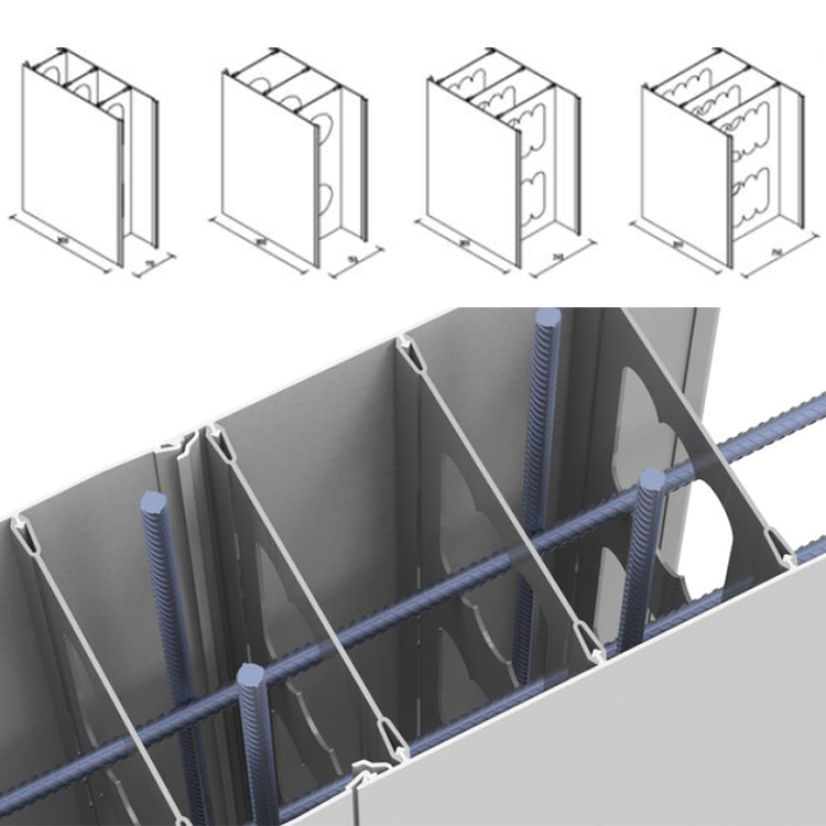 PVC Concrete Form Panels Plastic Shuttering Formwork for Concrete 