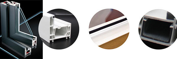 PVC Profile for UPVC Windows of Building Materials