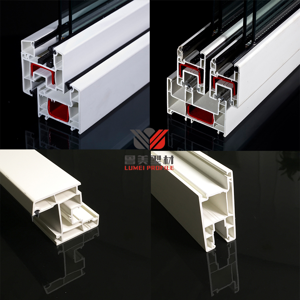 CE Casement UPVC Profiles without Lead for Windows and Doors